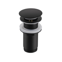 Korek umywalkowy mosiężny Balneo Klik Klak C czarny bez przelewu