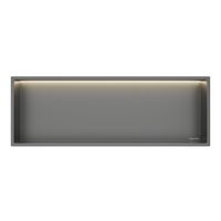 Półka wnękowa Balneo Wall Box LED Gun Metal 90 x 30 x 10 cm