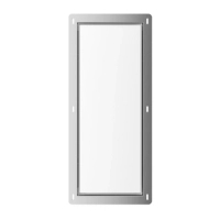 Schowek na szczotkę WC Balneo Wall Box Brush S White Glass prawy do wbudowania w ścianę ze stali nierdzewnej