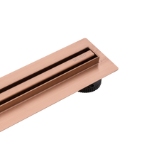 Odpływ liniowy podłogowy Balneo Slim & Low ProLine Copper 100 cm miedziany