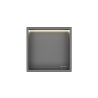 Półka wnękowa Balneo Wall Box LED Gun Metal 30 x 30 x 10 cm