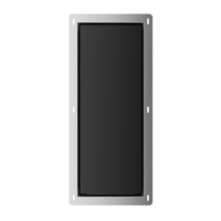 Schowek na szczotkę WC Balneo Wall Box Brush S Black Glass prawy do wbudowania w ścianę ze stali nierdzewnej