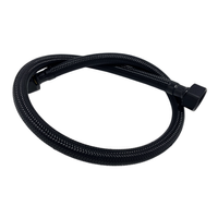 Wężyk przyłączeniowy Balneo PEX w oplocie czarnym 1/2" x 3/8" 40 cm