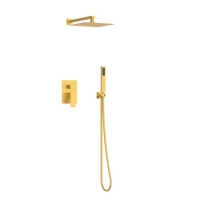 Bateria prysznicowa Balneo Cascade zestaw 3 gold