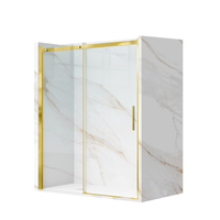 Drzwi prysznicowe rozsuwane Balneo Porta – Złote 100 cm