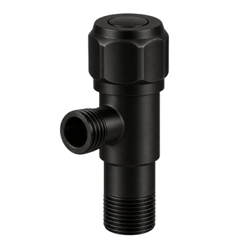 Zawór kątowy z głowicą ceramiczną model 2 BLACK 1/2 x 3/8