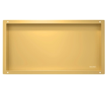 Półka wnękowa Balneo Wall Box No rim Gold 60 x 30 x 10 cm złota ze stali nierdzewnej bez kołnierza
