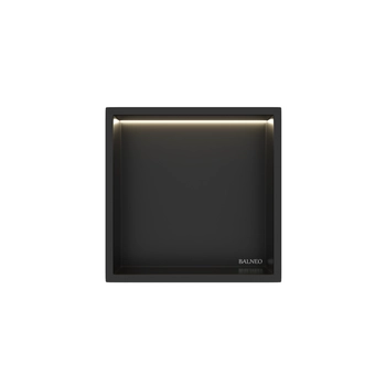 WALL-BOX ONE - BLACK z LED - 30x30x10 cm