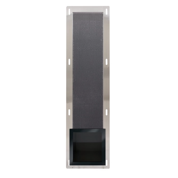 Półka schowek na papier Balneo Wall Box Paper 3 czarna wbudowany w ścianę ze stali nierdzewnej