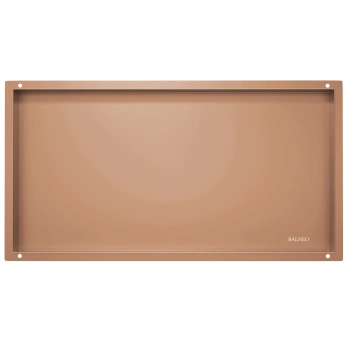 Półka wnękowa Balneo Wall Box No rim Copper 60 x 30 x 10 cm miedziana ze stali nierdzewnej bez kołnierza