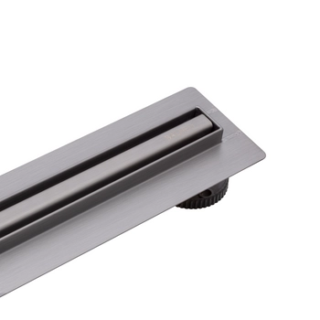 Odpływ liniowy podłogowy Balneo Slim & Low ProLine Gun Metal 80 cm