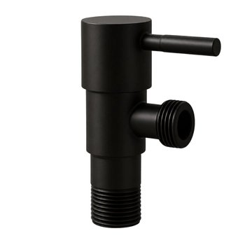 Zawór kątowy z głowicą ceramiczną model 1 BLACK 1/2 x 3/8