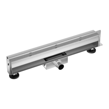 Odpływ liniowy ścienny Balneo W-Drain NEXT 2w1 60 cm inox dwustronny