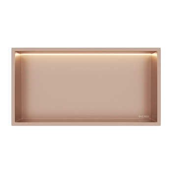 WALL-BOX ONE - COPPER z LED - 30x60x10 cm