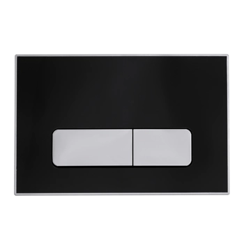 Przycisk spłukujący do WC Balneo Ixo czarny akrylowy