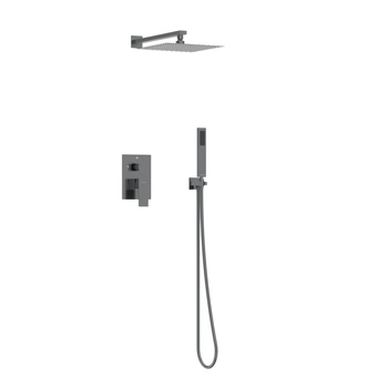 Bateria prysznicowa Balneo Cascade zestaw 3 gun metal