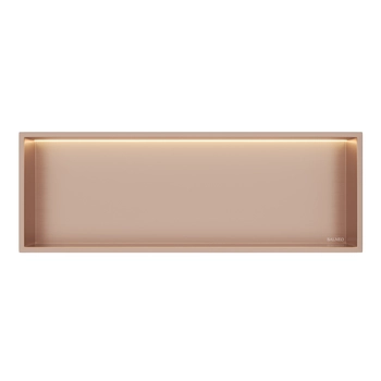 Półka wnękowa Balneo Wall Box LED Miedziana 90 x 30 x 10 cm