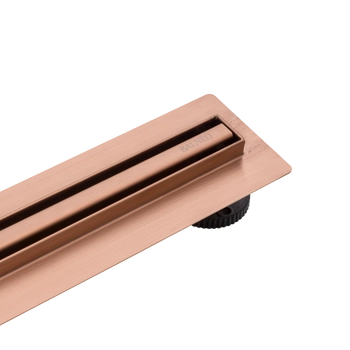Odpływ liniowy podłogowy Balneo Slim & Low ProLine Copper 100 cm miedziany