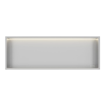 Półka wnękowa Balneo Wall Box LED Inox 90 x 30 x 10 cm