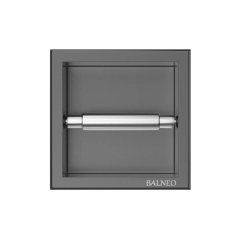 Uchwyt na papier Balneo Wall Box Paper 1 Gun Metal wbudowany w ścianę ze stali nierdzewnej