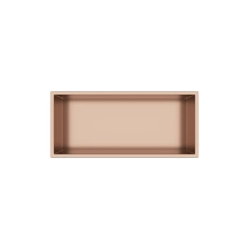 Półka wnękowa Balneo WALL-BOX Copper 45x20x10 cm miedziana ze stali nierdzewnej z kołnierzem