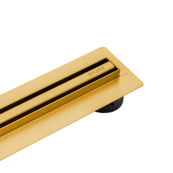 Odpływ liniowy podłogowy Balneo Slim & Low ProLine Gold 100 cm złoty